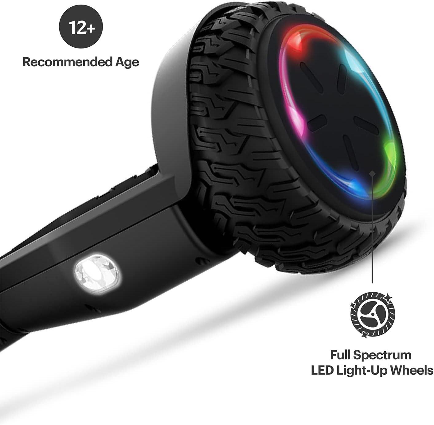 image:imageJetson All Terrain Hoverboard with LED Lights LED Lightup Wheels SelfBalancing Hoverboard with Active Balance Technology Ages 12Onyx