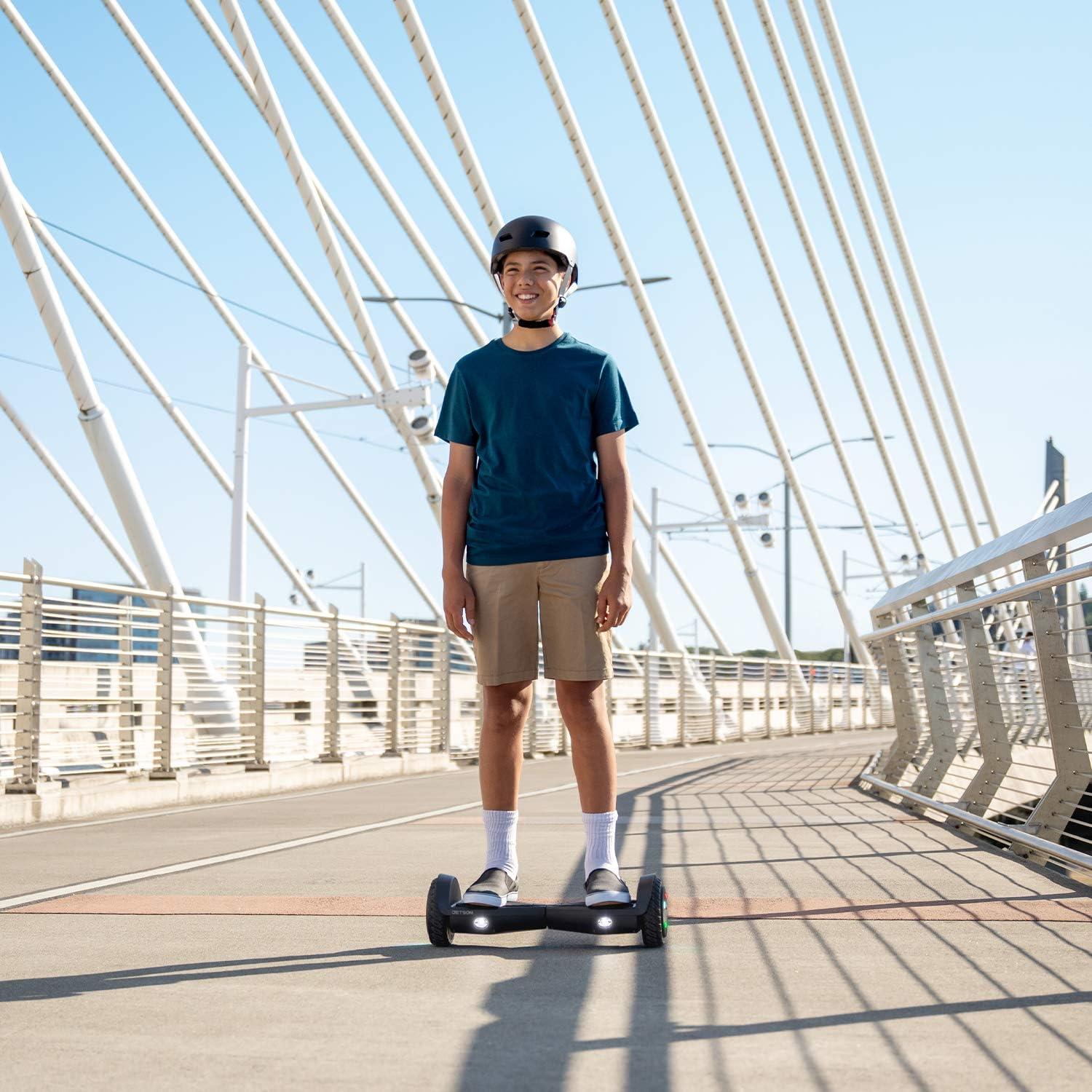 image:imageJetson All Terrain Hoverboard with LED Lights LED Lightup Wheels SelfBalancing Hoverboard with Active Balance Technology Ages 12Onyx