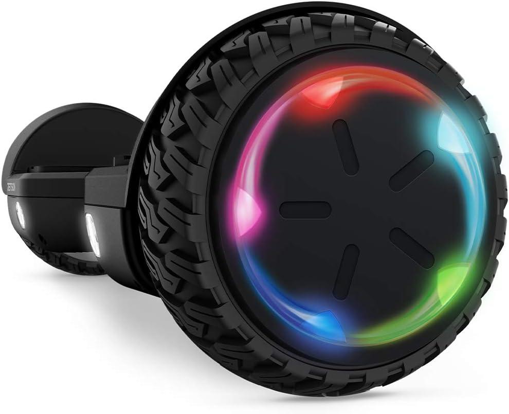 image:imageJetson All Terrain Hoverboard with LED Lights LED Lightup Wheels SelfBalancing Hoverboard with Active Balance Technology Ages 12Onyx