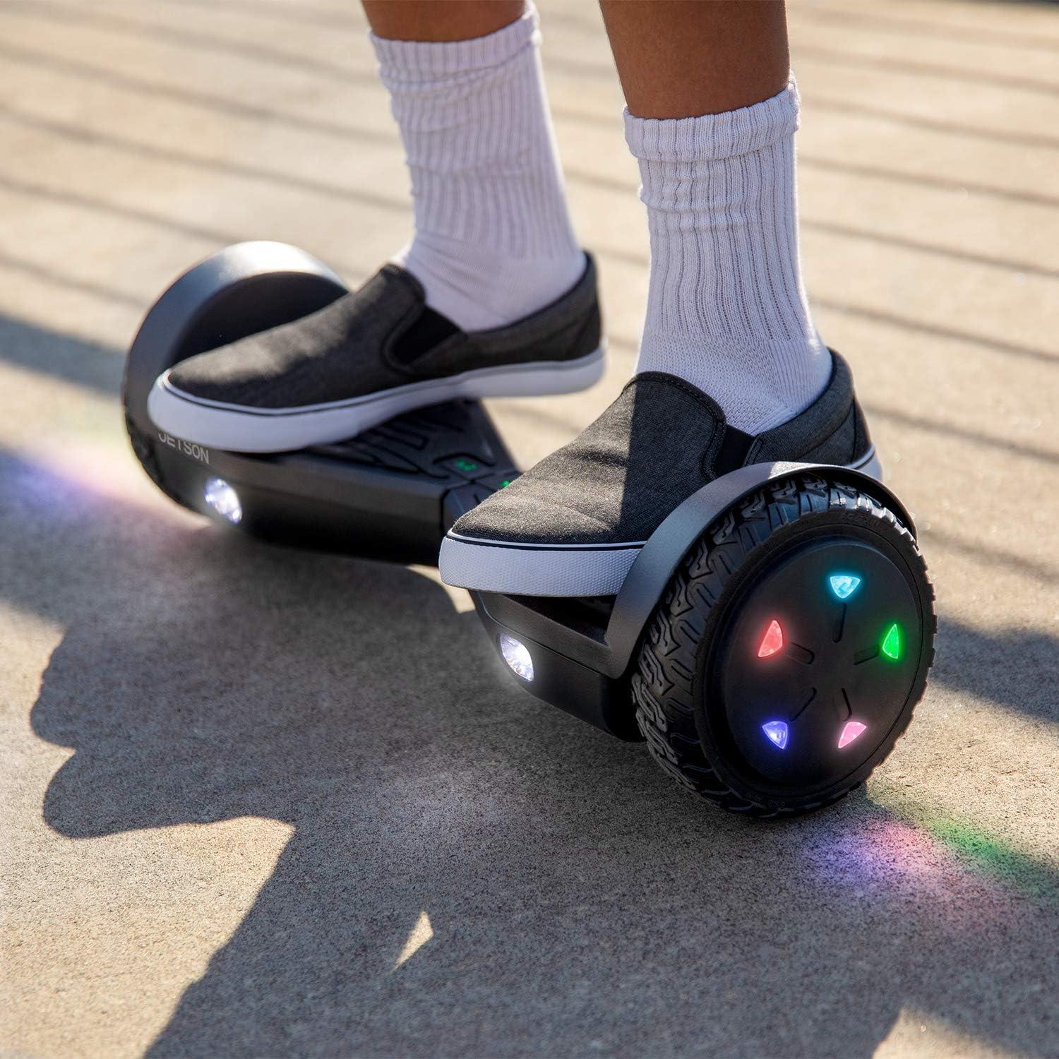image:imageJetson All Terrain Hoverboard with LED Lights LED Lightup Wheels SelfBalancing Hoverboard with Active Balance Technology Ages 12Onyx