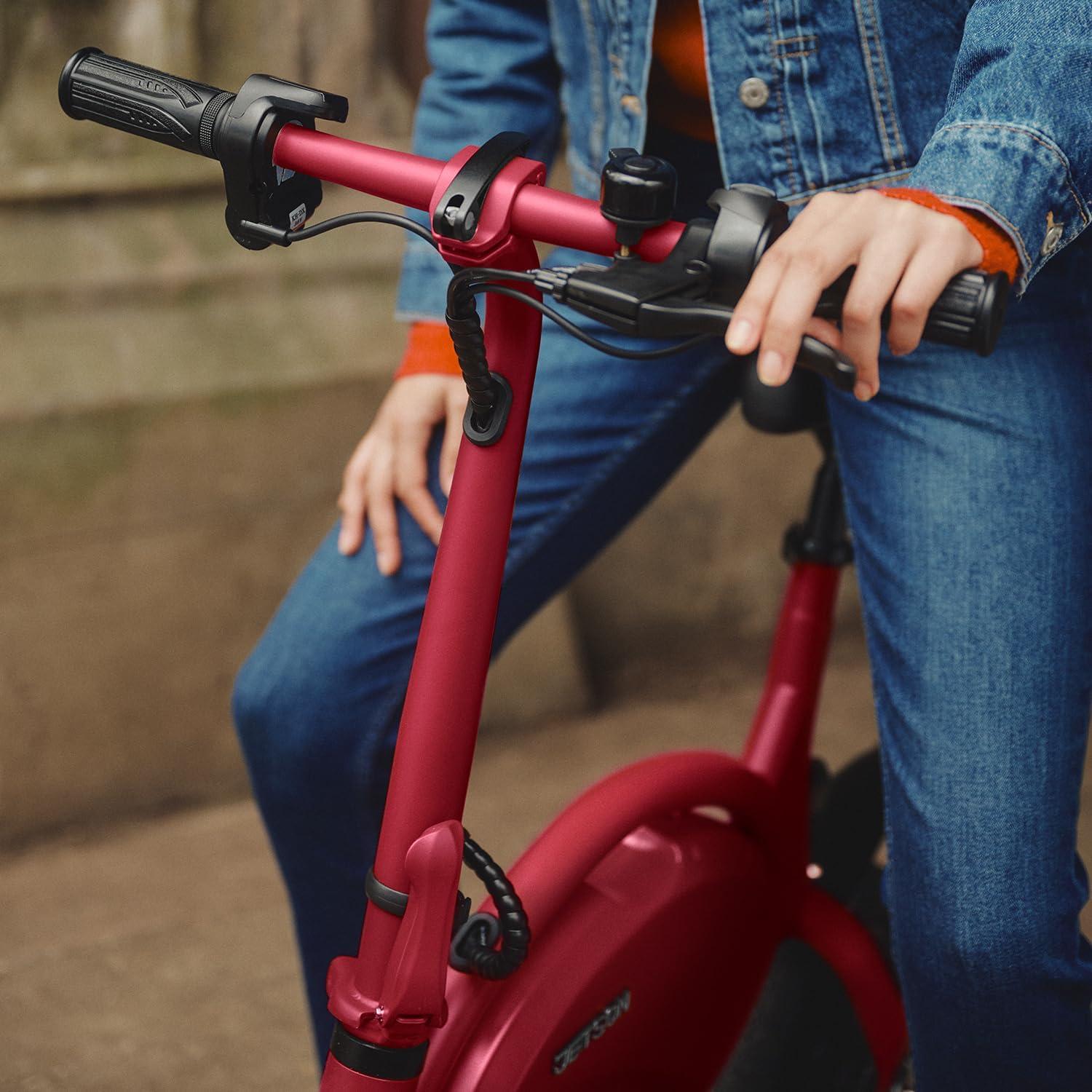 image:imageJetson Bolt Electric Bike Foot Pegs EasyFolding Builtin Carrying Handle Twist Throttle Cruise Control Up to 155 MPH Range Up to 15 Miles Ages 1312 inch Bolt