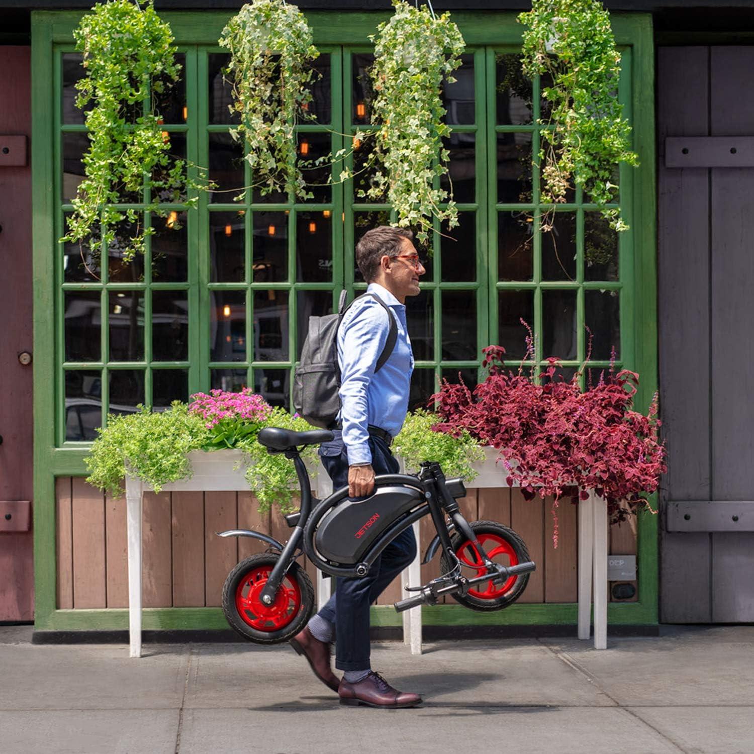 image:imageJetson Bolt Electric Bike Foot Pegs EasyFolding Builtin Carrying Handle Twist Throttle Cruise Control Up to 155 MPH Range Up to 15 Miles Ages 1312 inch Bolt