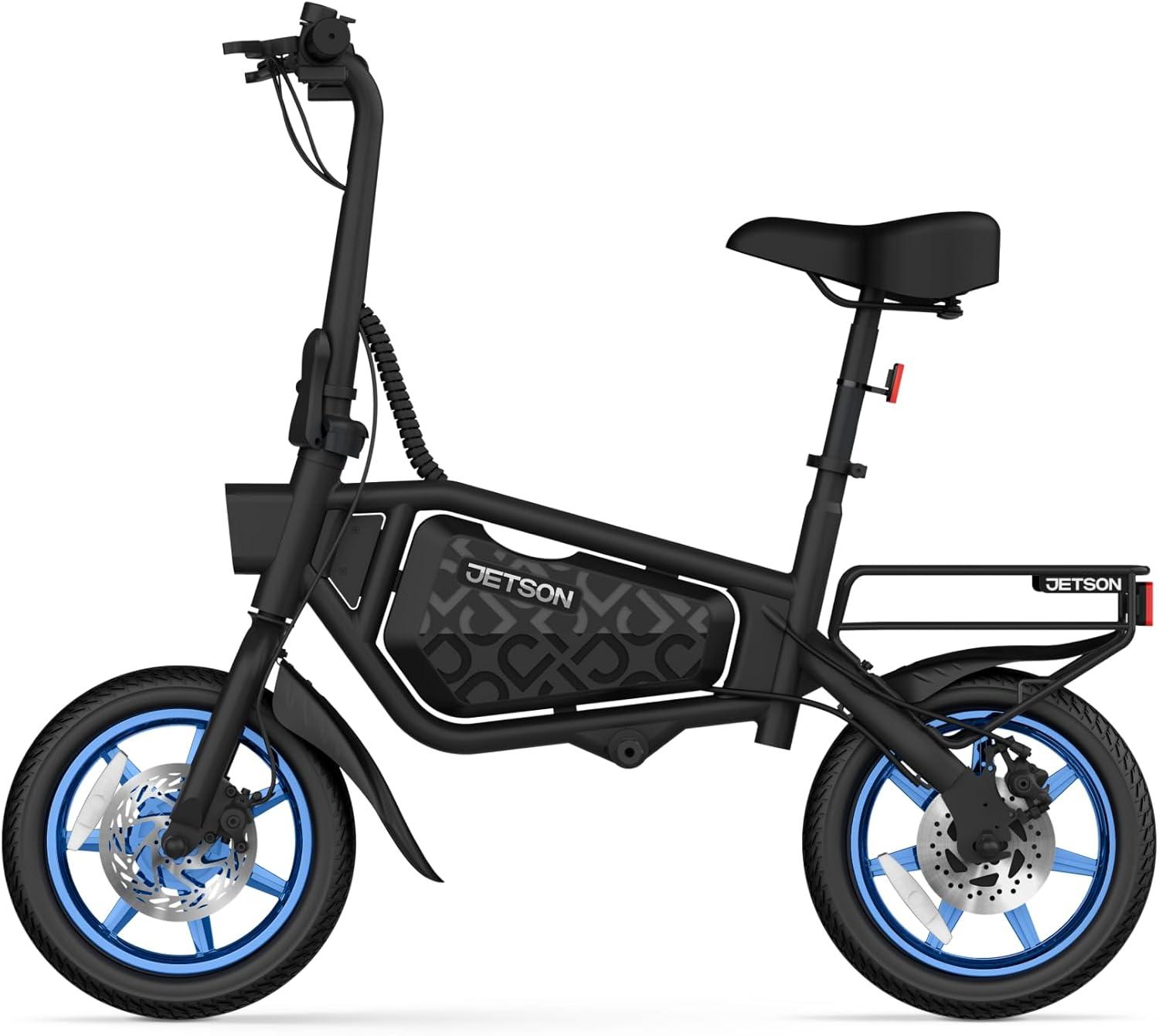 image:imageJetson Bolt Electric Bike Foot Pegs EasyFolding Builtin Carrying Handle Twist Throttle Cruise Control Up to 155 MPH Range Up to 15 Miles Ages 1312 inch Bolt