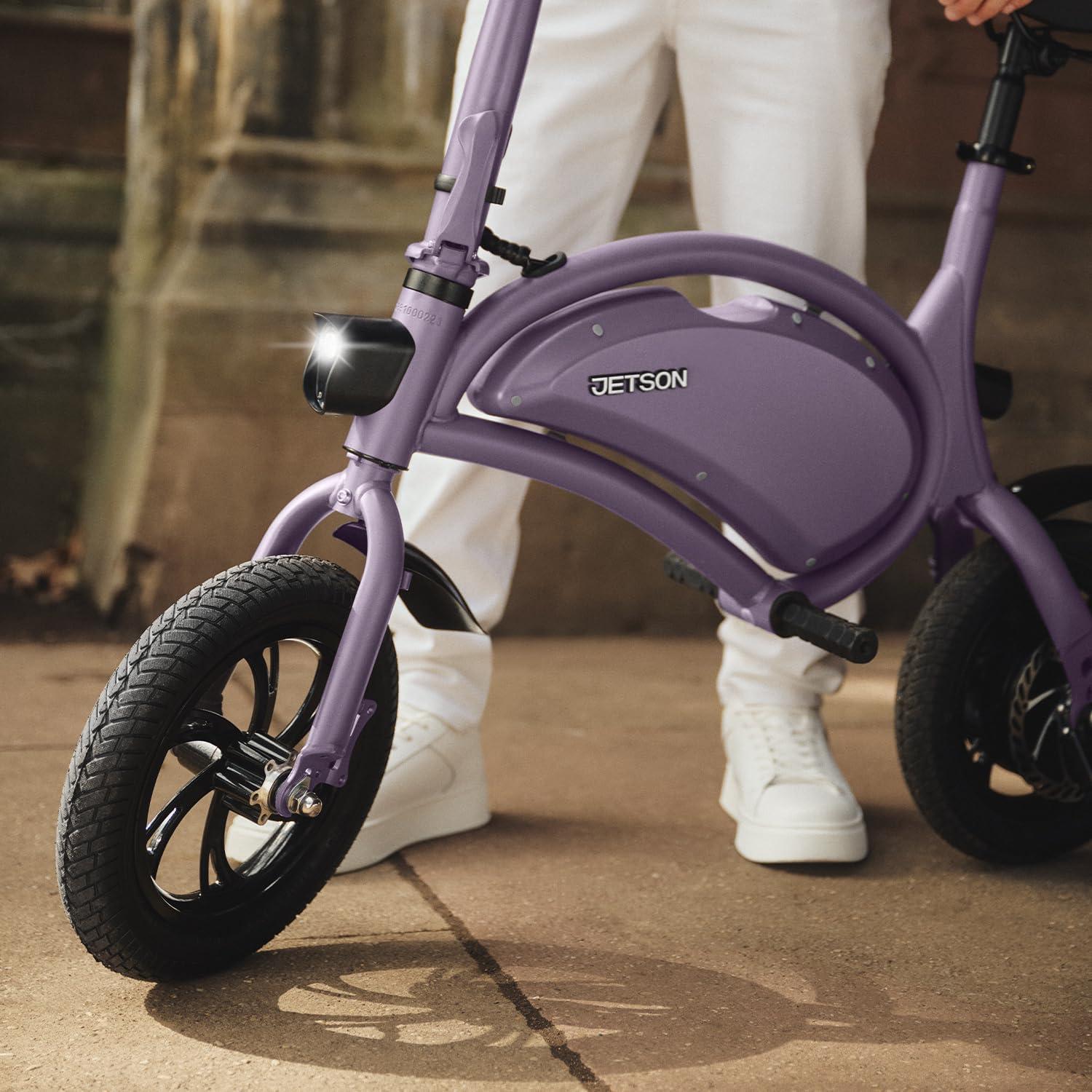 image:imageJetson Bolt Electric Bike Foot Pegs EasyFolding Builtin Carrying Handle Twist Throttle Cruise Control Up to 155 MPH Range Up to 15 Miles Ages 1312 inch Bolt
