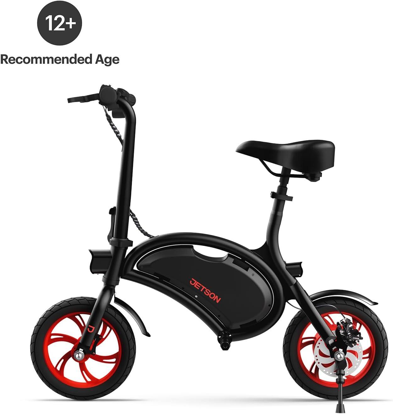 image:imageJetson Bolt Electric Bike Foot Pegs EasyFolding Builtin Carrying Handle Twist Throttle Cruise Control Up to 155 MPH Range Up to 15 Miles Ages 1312 inch Bolt