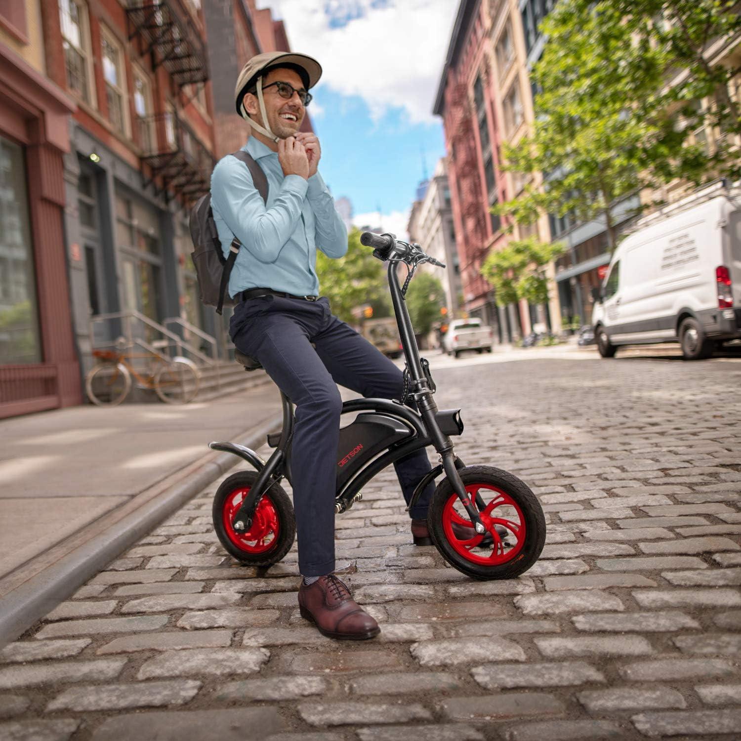 image:imageJetson Bolt Electric Bike Foot Pegs EasyFolding Builtin Carrying Handle Twist Throttle Cruise Control Up to 155 MPH Range Up to 15 Miles Ages 1312 inch Bolt