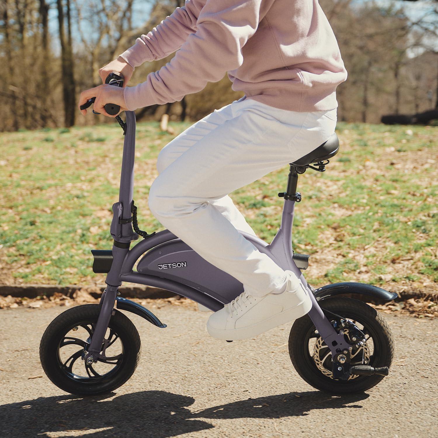 image:imageJetson Bolt Electric Bike Foot Pegs EasyFolding Builtin Carrying Handle Twist Throttle Cruise Control Up to 155 MPH Range Up to 15 Miles Ages 1312 inch Bolt