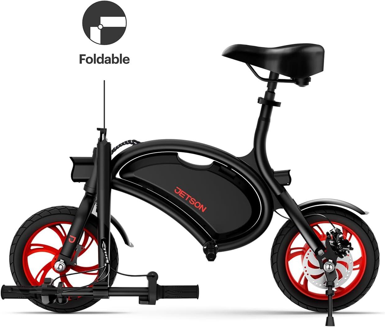 image:imageJetson Bolt Electric Bike Foot Pegs EasyFolding Builtin Carrying Handle Twist Throttle Cruise Control Up to 155 MPH Range Up to 15 Miles Ages 1312 inch Bolt