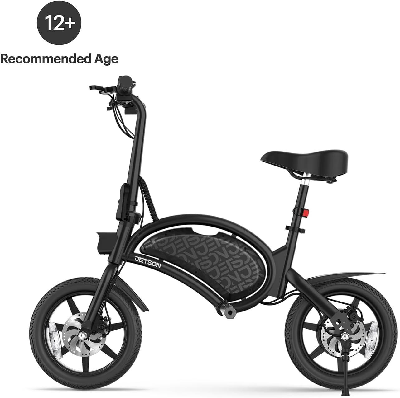 image:imageJetson Bolt Electric Bike Foot Pegs EasyFolding Builtin Carrying Handle Twist Throttle Cruise Control Up to 155 MPH Range Up to 15 Miles Ages 1314 inch Bolt