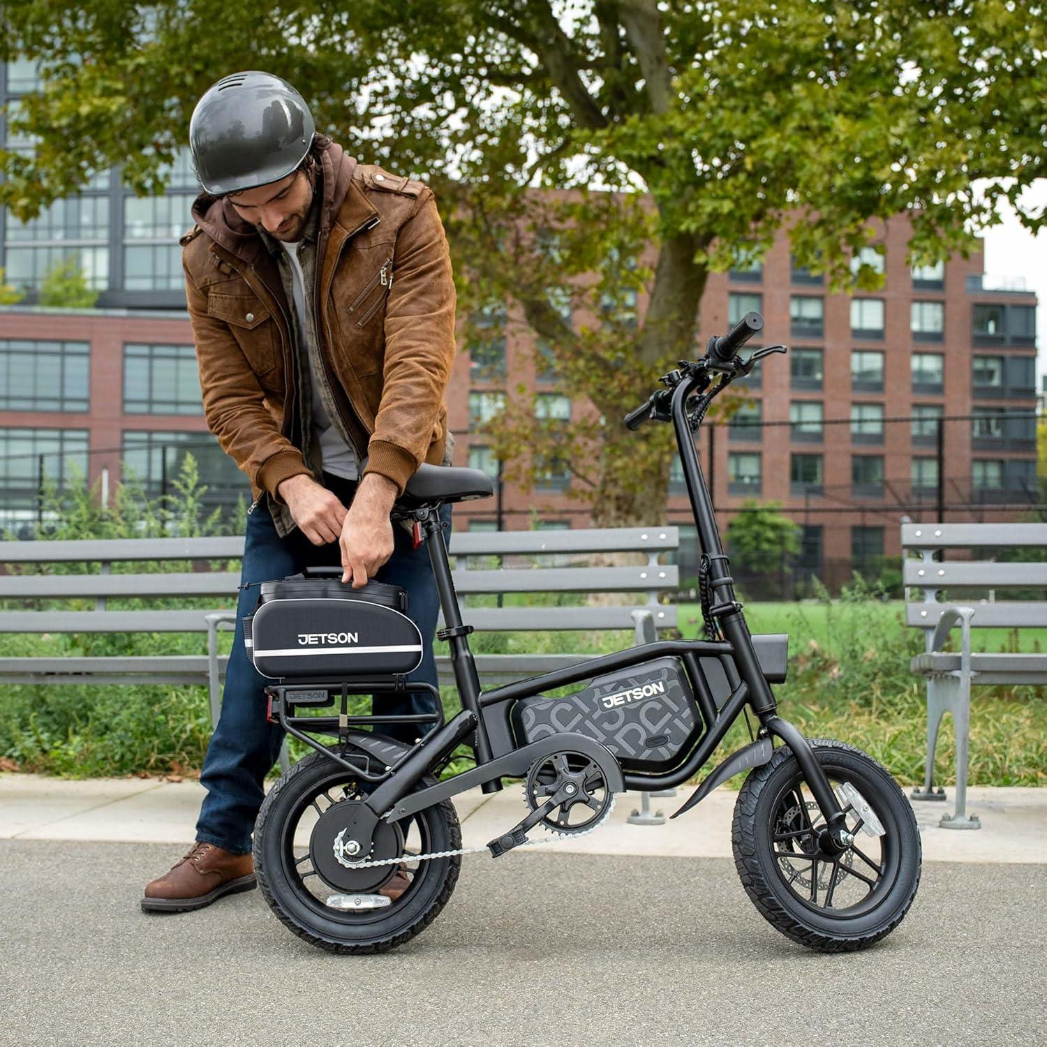 image:imageJetson Bolt Electric Bike Foot Pegs EasyFolding Builtin Carrying Handle Twist Throttle Cruise Control Up to 155 MPH Range Up to 15 Miles Ages 1314 inch Bolt Pro