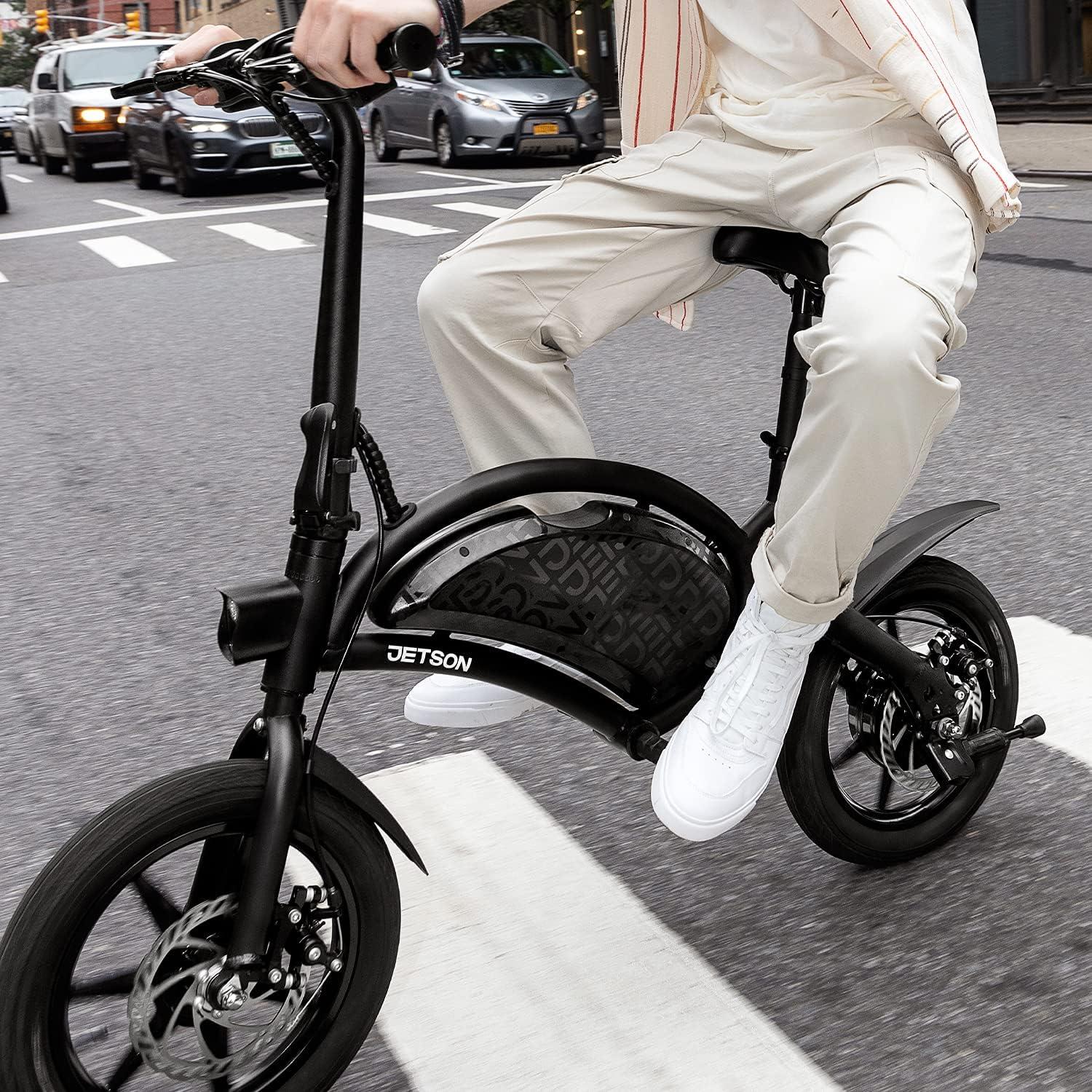 image:imageJetson Bolt Electric Bike Foot Pegs EasyFolding Builtin Carrying Handle Twist Throttle Cruise Control Up to 155 MPH Range Up to 15 Miles Ages 1314 inch Bolt