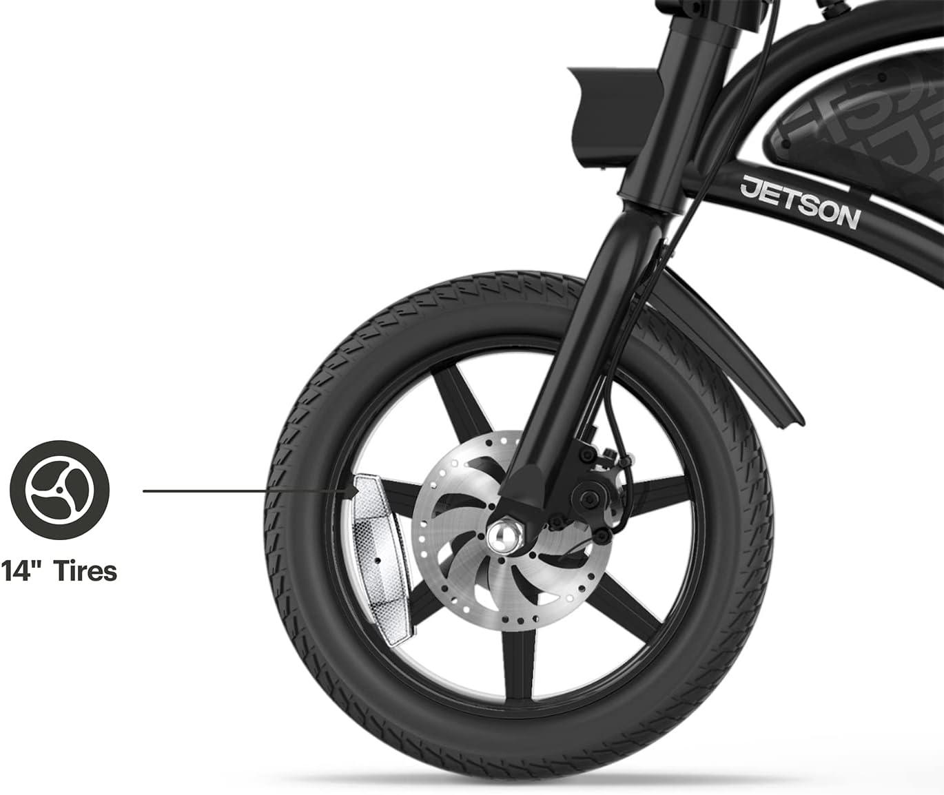 image:imageJetson Bolt Electric Bike Foot Pegs EasyFolding Builtin Carrying Handle Twist Throttle Cruise Control Up to 155 MPH Range Up to 15 Miles Ages 1314 inch Bolt