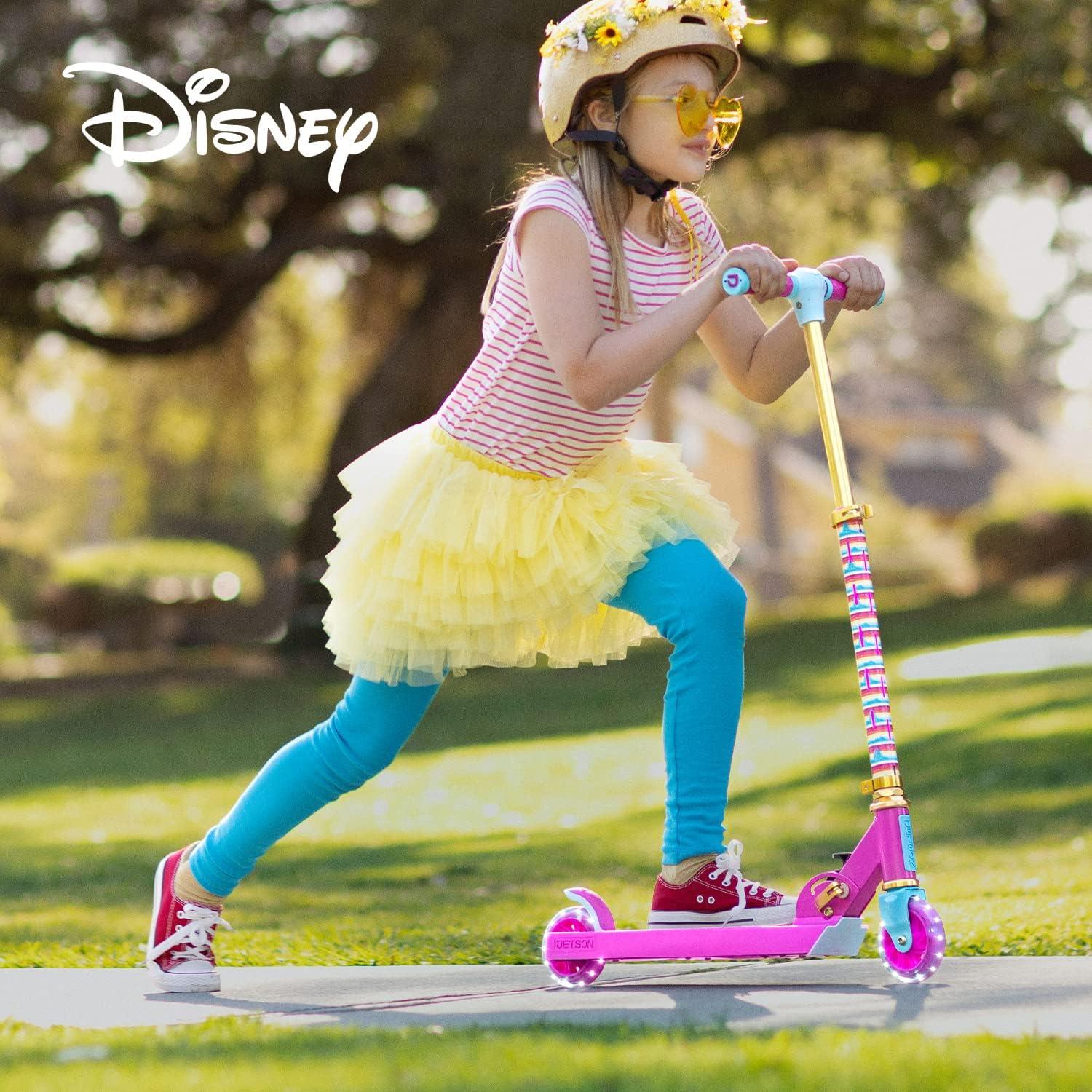 image:imageJetson Character Kids Kick Scooter LED Lights on Stem amp LightUp Wheels Lightweight Frame HeightAdjustable Handlebar LeantoSteer System EasyFold MechanismPrincess