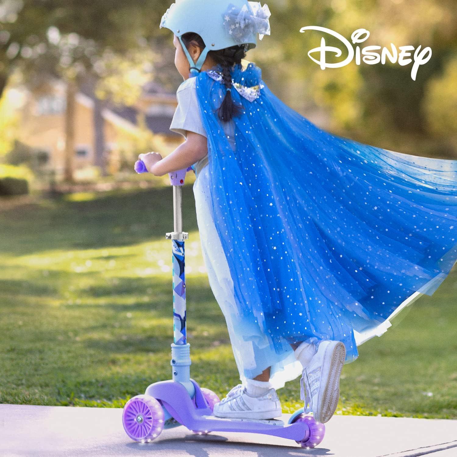 image:imageJetson Character Kids Kick Scooter LED Lights on Stem amp LightUp Wheels Lightweight Frame HeightAdjustable Handlebar LeantoSteer System EasyFold MechanismFrozen II