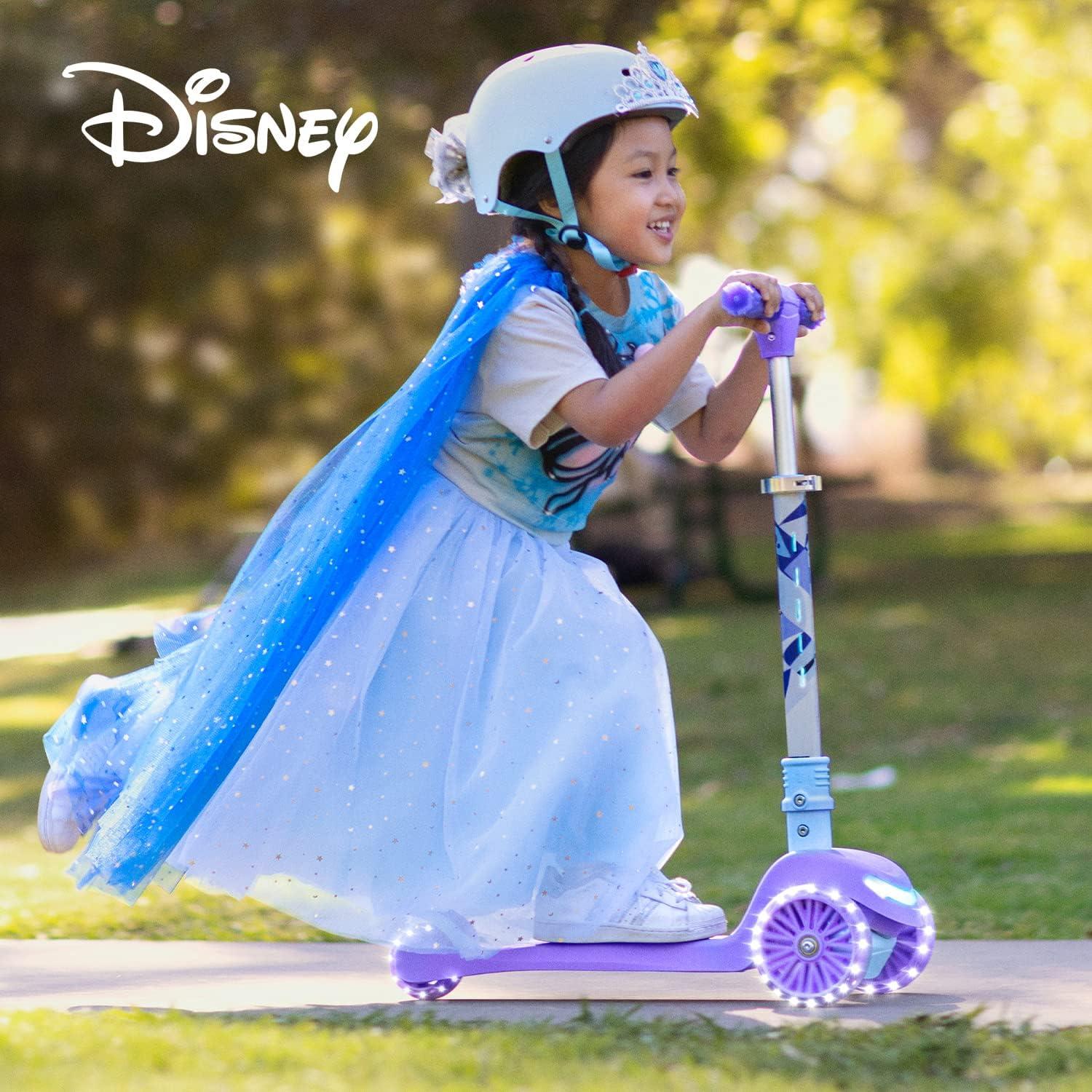 image:imageJetson Character Kids Kick Scooter LED Lights on Stem amp LightUp Wheels Lightweight Frame HeightAdjustable Handlebar LeantoSteer System EasyFold MechanismFrozen II