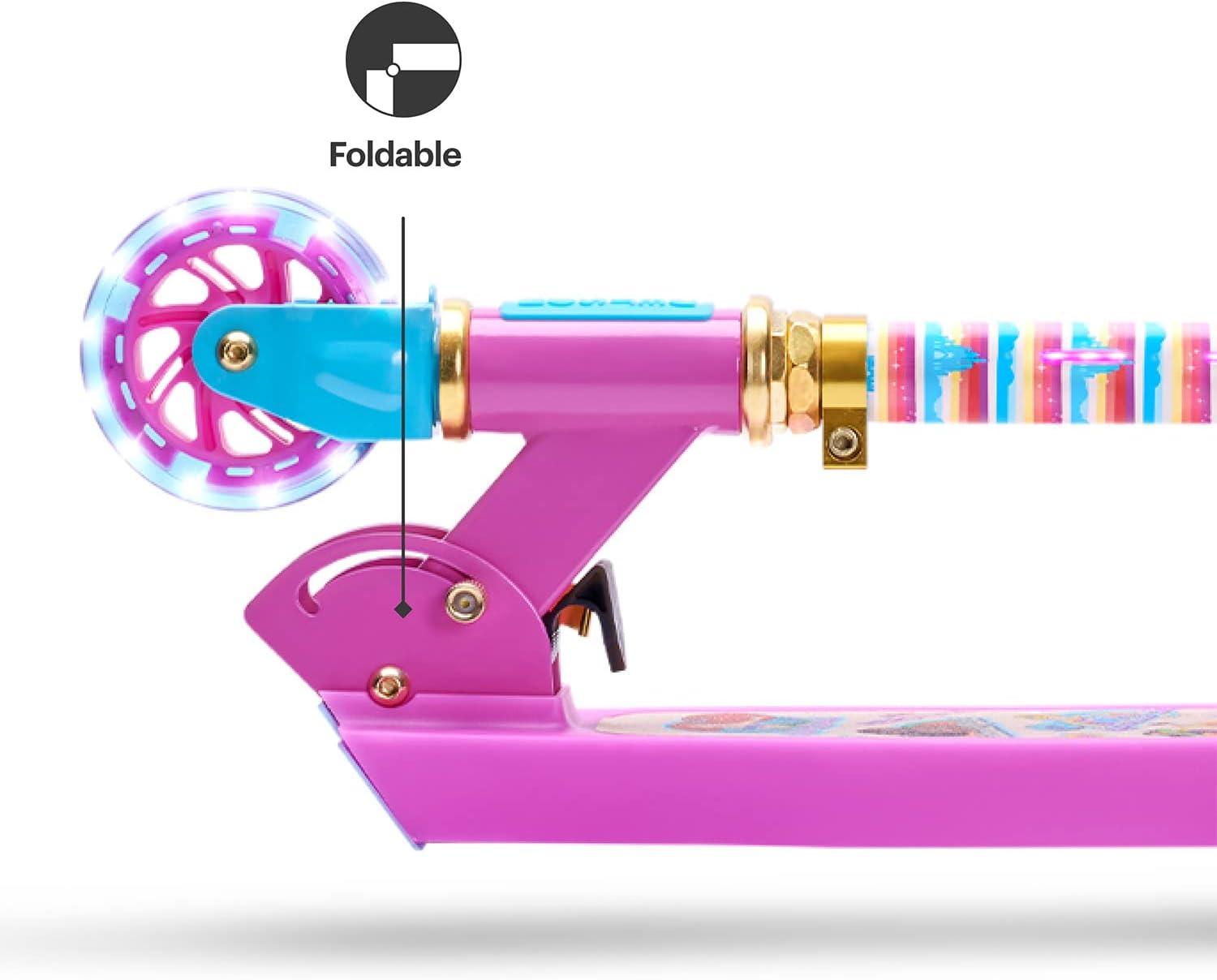 image:imageJetson Character Kids Kick Scooter LED Lights on Stem amp LightUp Wheels Lightweight Frame HeightAdjustable Handlebar LeantoSteer System EasyFold MechanismPrincess