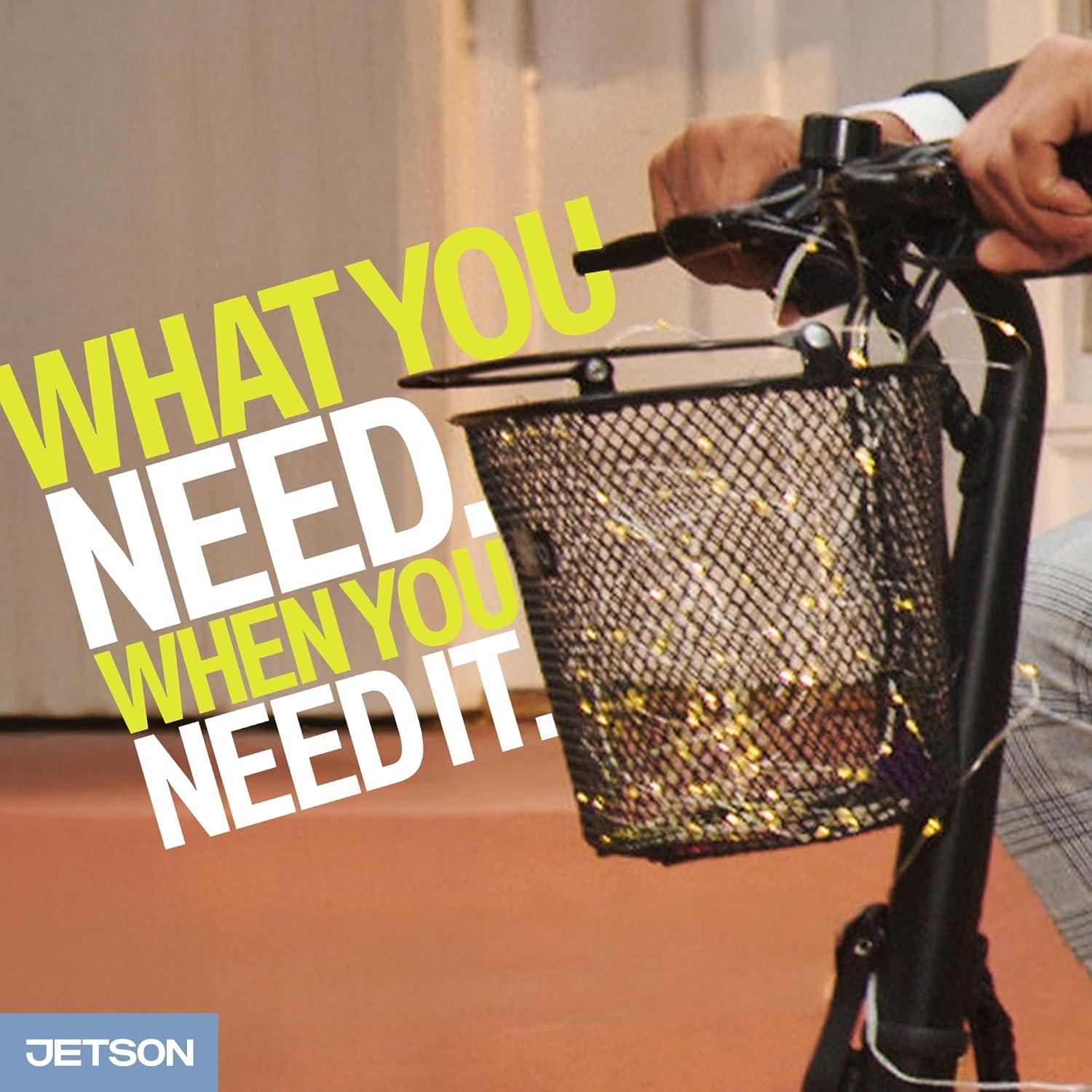 image:imageJetson Front Bicycle Basket Iron Basket Jetson Bolt Bolt Pro LX10 Axle J5 J8 and Haze Compatible