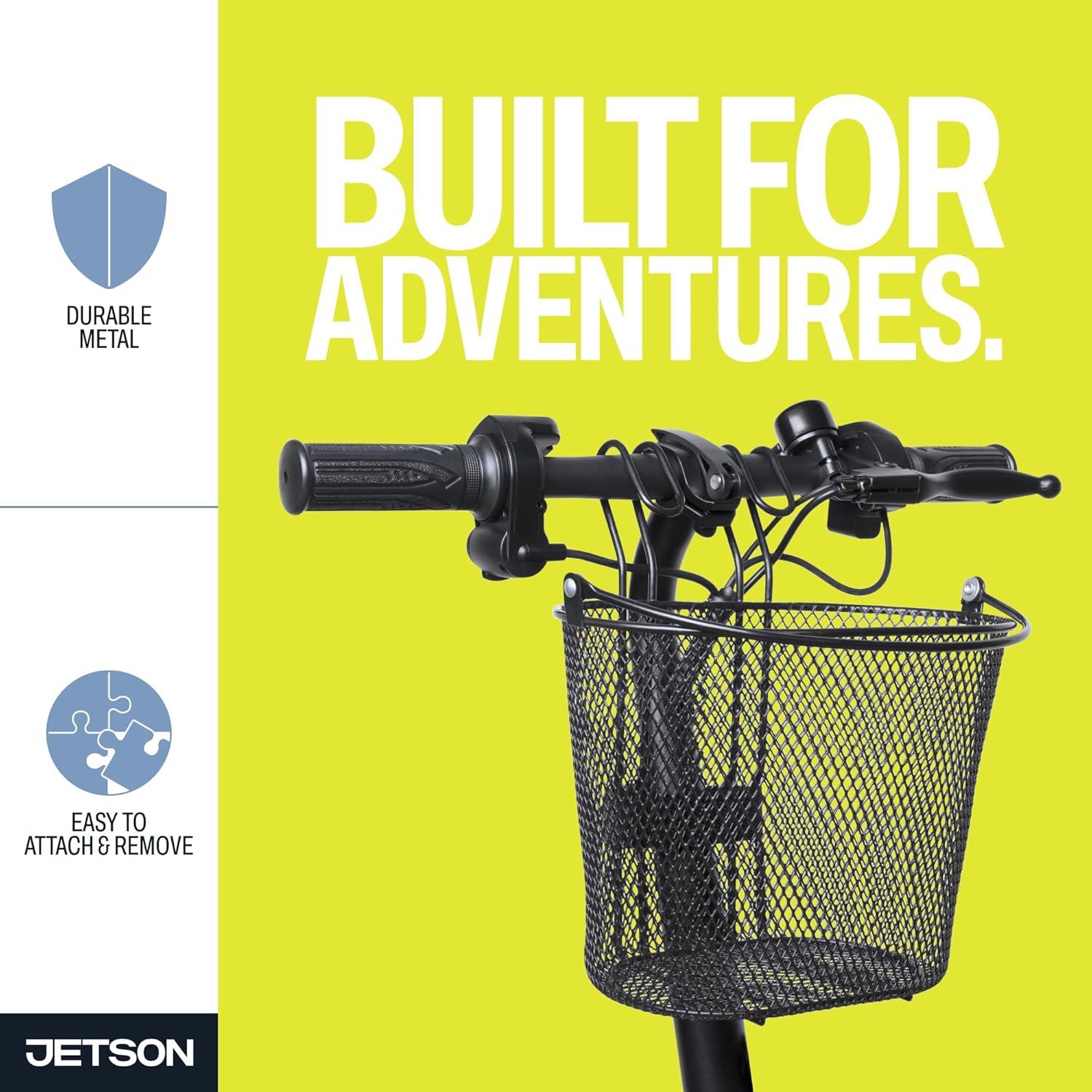 image:imageJetson Front Bicycle Basket Iron Basket Jetson Bolt Bolt Pro LX10 Axle J5 J8 and Haze Compatible