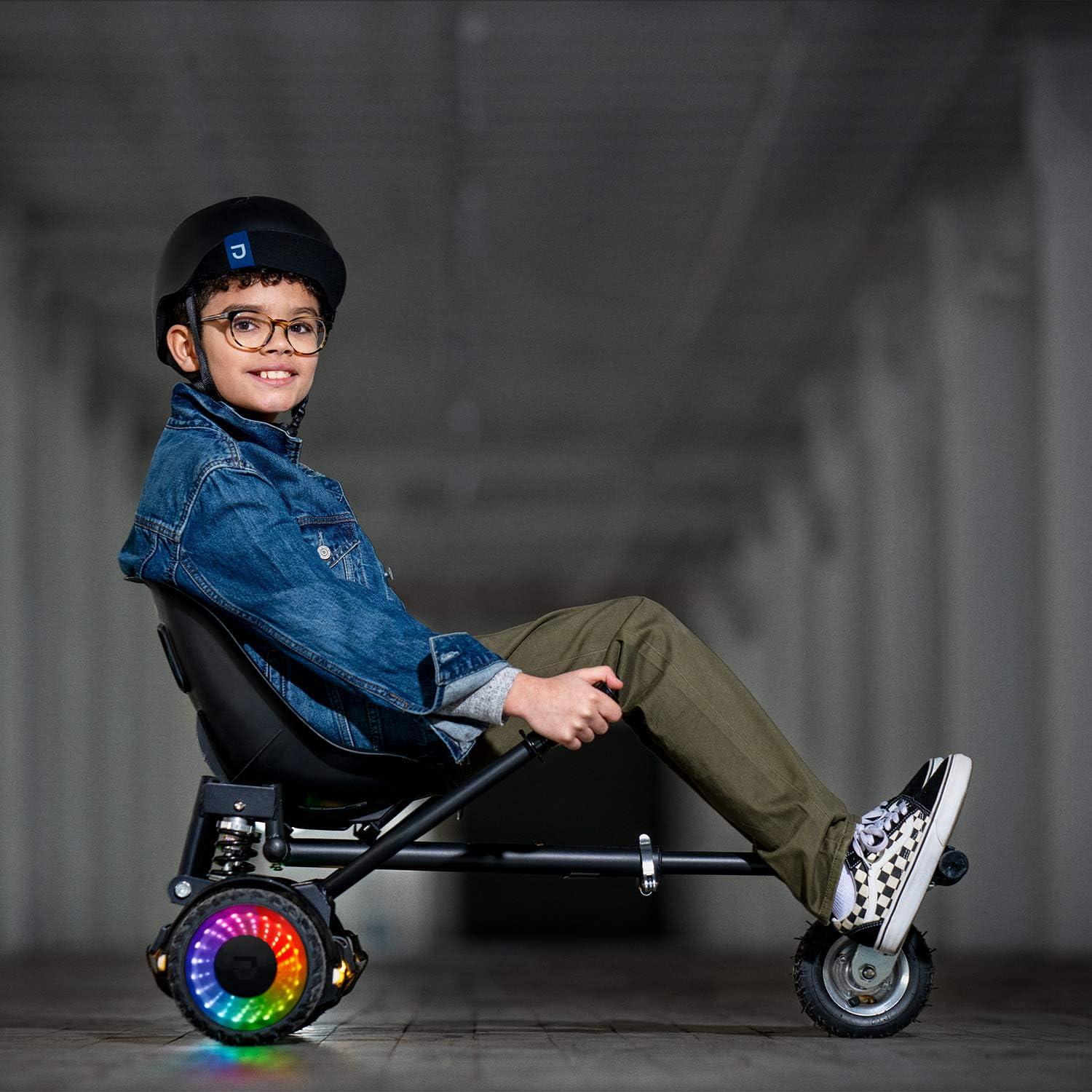 image:imageJetson JetKart 20 Universal Hoverboard Attachment 6 Tire Bucket Seat Adjustable Footrest Accommodates Most Heights Ages 12 Black JKAR20BK