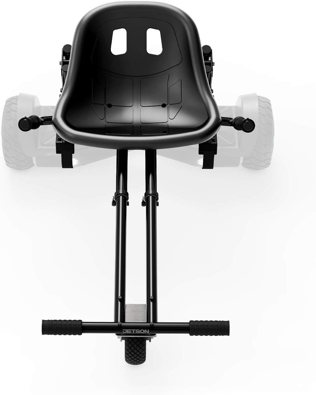 image:imageJetson JetKart 20 Universal Hoverboard Attachment 6 Tire Bucket Seat Adjustable Footrest Accommodates Most Heights Ages 12 Black JKAR20BK
