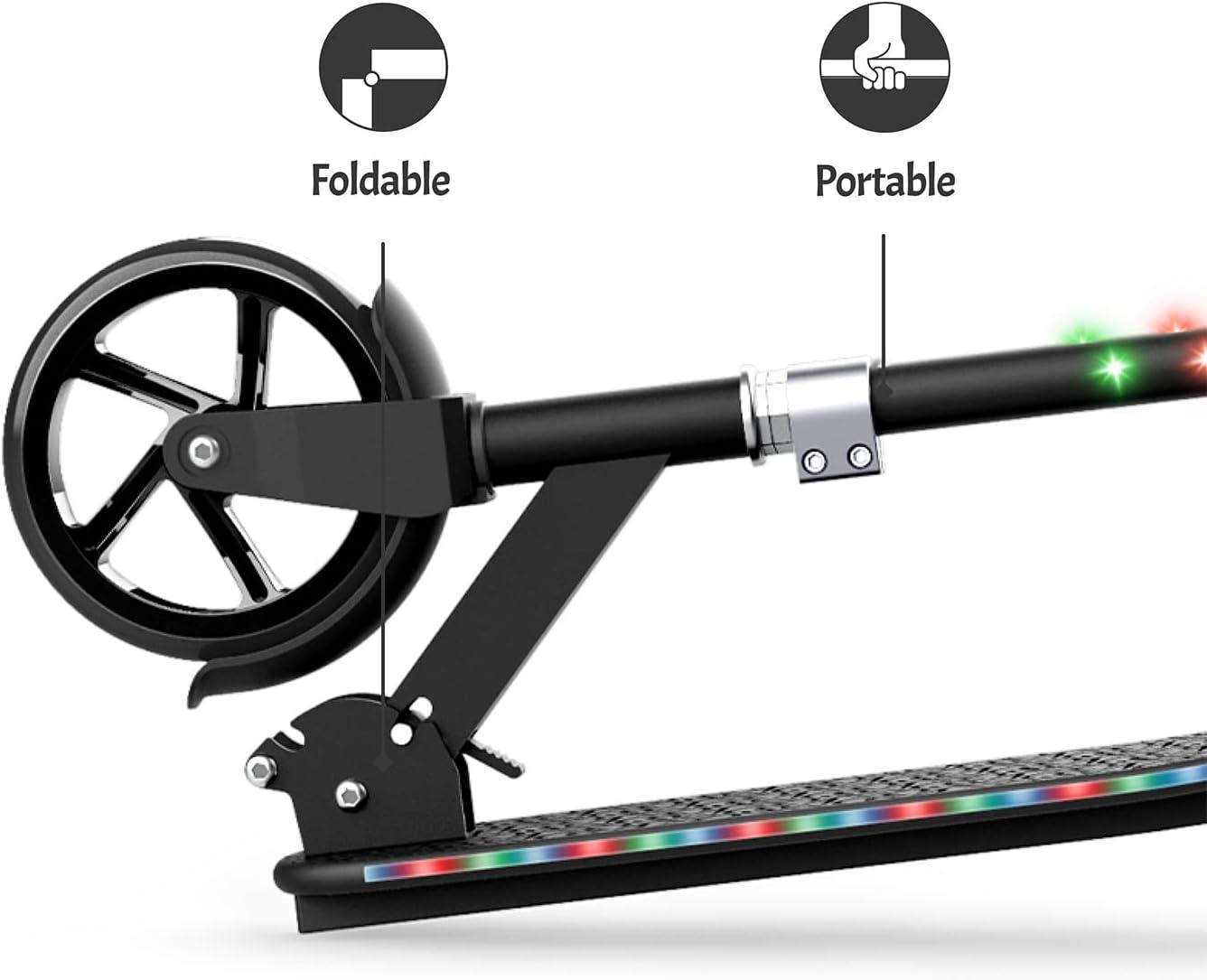 image:imageJetson Jupiter Jumbo 2Wheel Kick Scooter Sturdy Wide Deck Height Adjustable Handlebar Rear Brake EasyFolding Mechanism 8 inch wheelsJupiter Jumbo Black