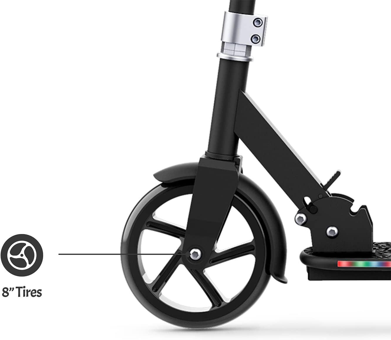 image:imageJetson Jupiter Jumbo 2Wheel Kick Scooter Sturdy Wide Deck Height Adjustable Handlebar Rear Brake EasyFolding Mechanism 8 inch wheelsJupiter Jumbo Black
