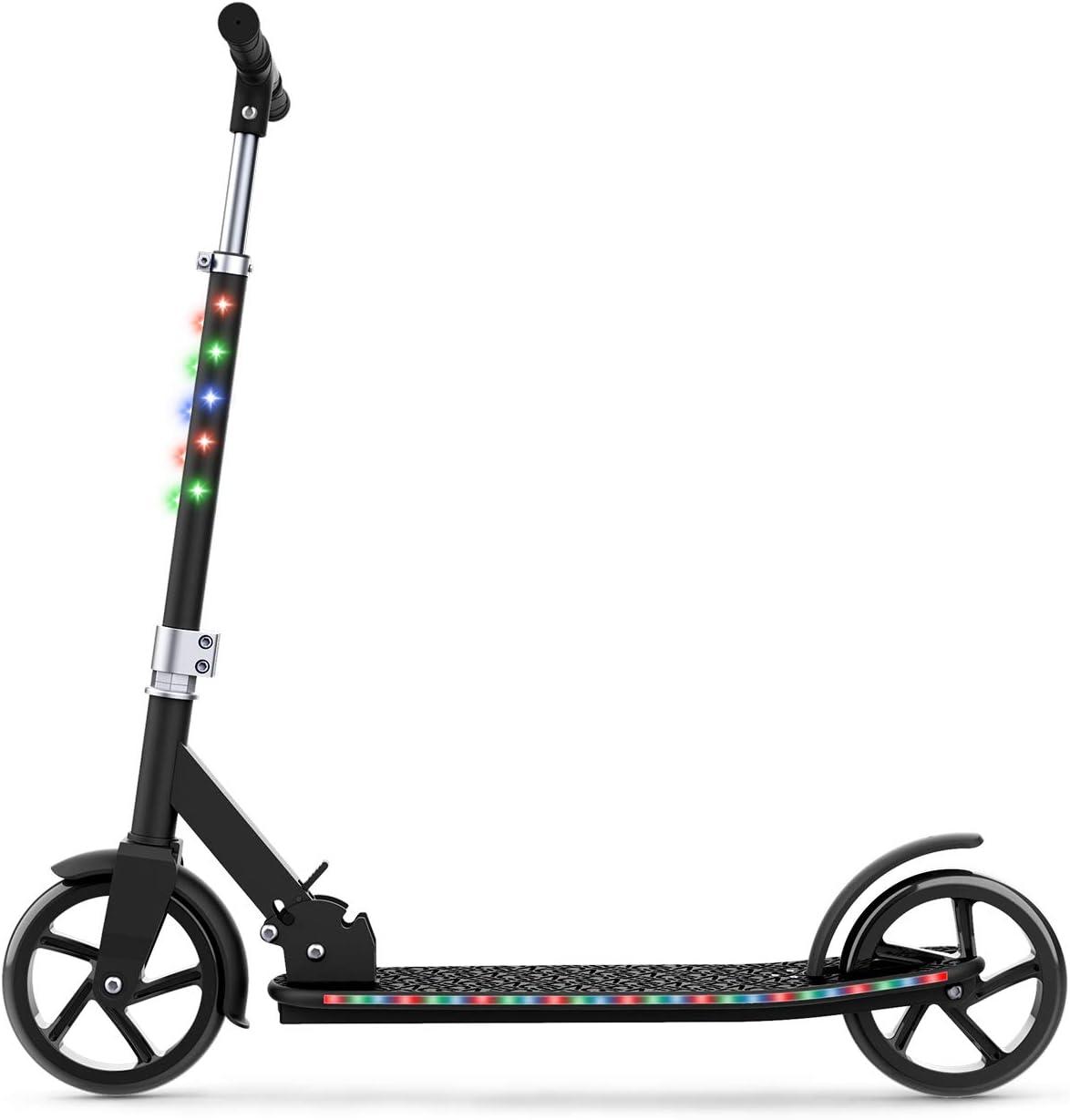 image:imageJetson Jupiter Jumbo 2Wheel Kick Scooter Sturdy Wide Deck Height Adjustable Handlebar Rear Brake EasyFolding Mechanism 8 inch wheelsJupiter Jumbo Black