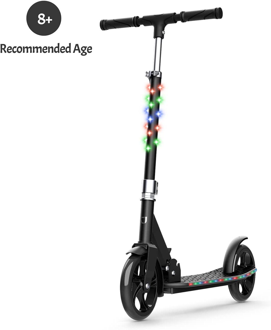 image:imageJetson Jupiter Jumbo 2Wheel Kick Scooter Sturdy Wide Deck Height Adjustable Handlebar Rear Brake EasyFolding Mechanism 8 inch wheelsJupiter Jumbo Black