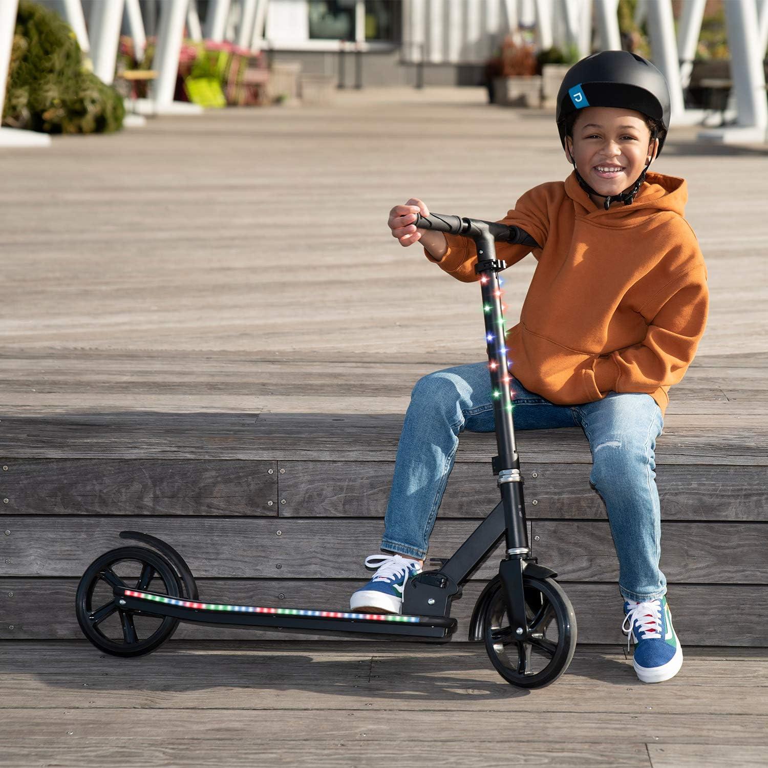 image:imageJetson Jupiter Jumbo 2Wheel Kick Scooter Sturdy Wide Deck Height Adjustable Handlebar Rear Brake EasyFolding Mechanism 8 inch wheelsJupiter Jumbo Black