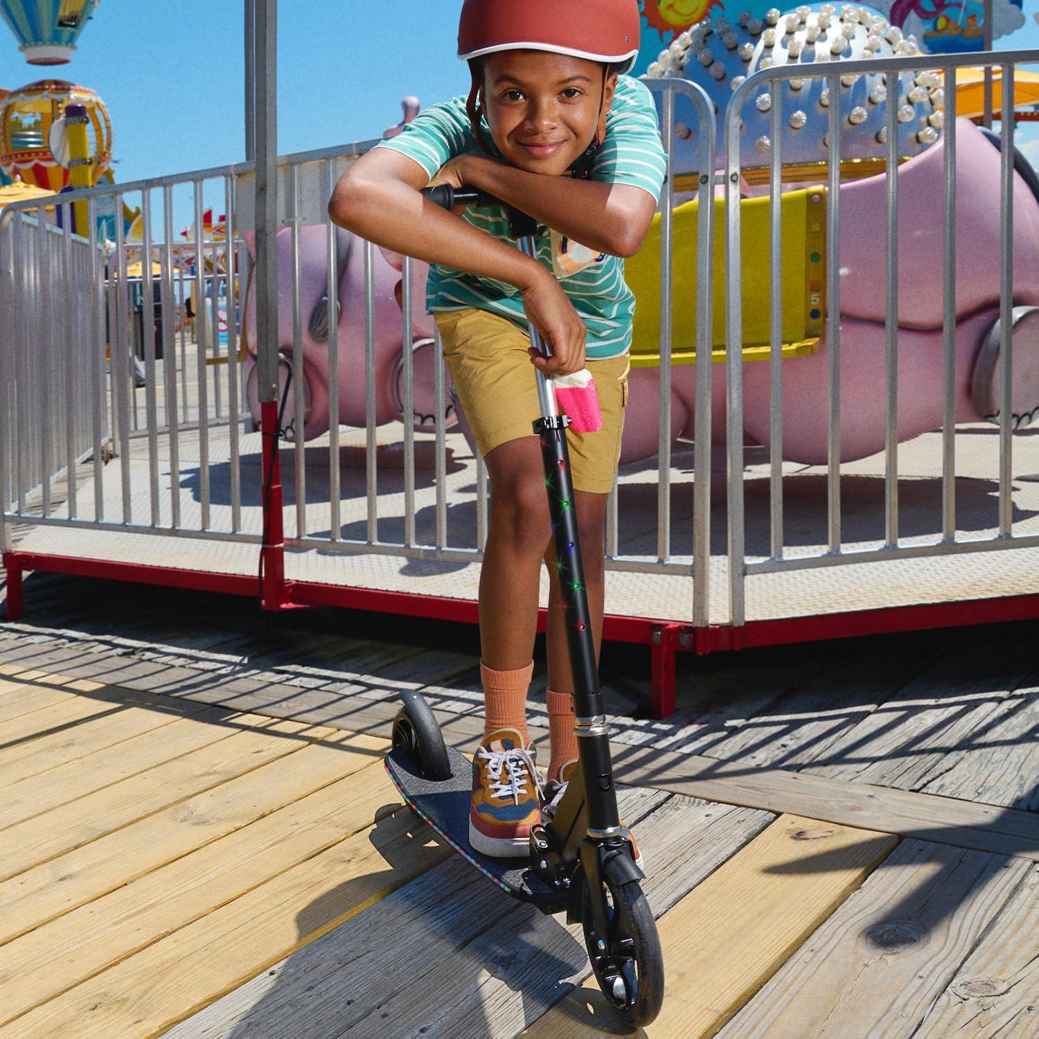 image:imageJetson Jupiter Jumbo 2Wheel Kick Scooter Sturdy Wide Deck Height Adjustable Handlebar Rear Brake EasyFolding Mechanism 8 inch wheelsJupiter Jumbo Red