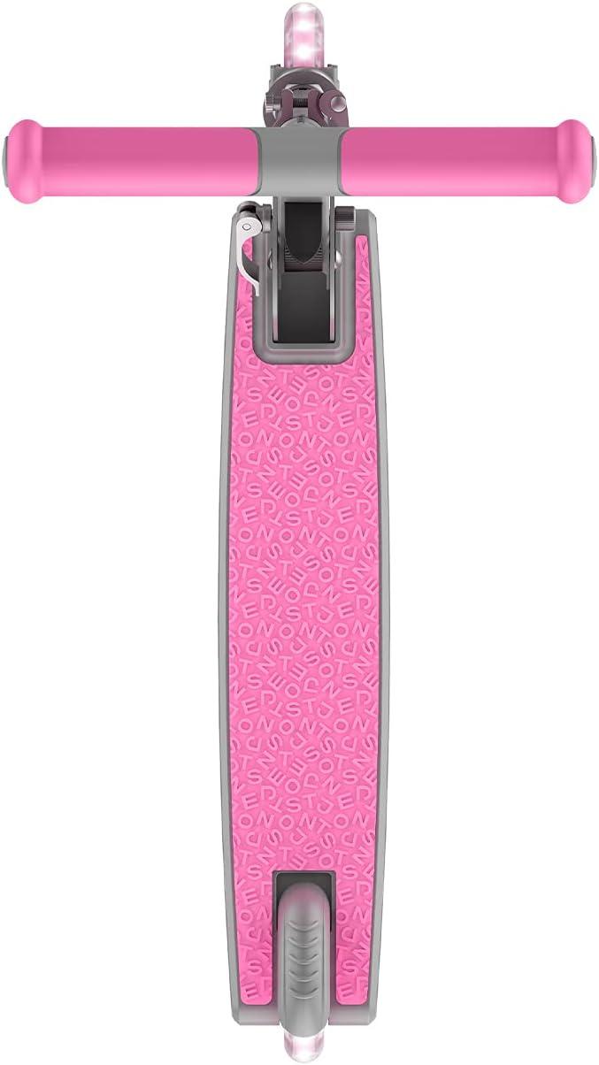 image:imageJetson Leo Folding Kick Scooter Easy Folding Mechanism LightUp Wheels HeightAdjustable Handlebar Rear Foot BrakeAges 5Pink