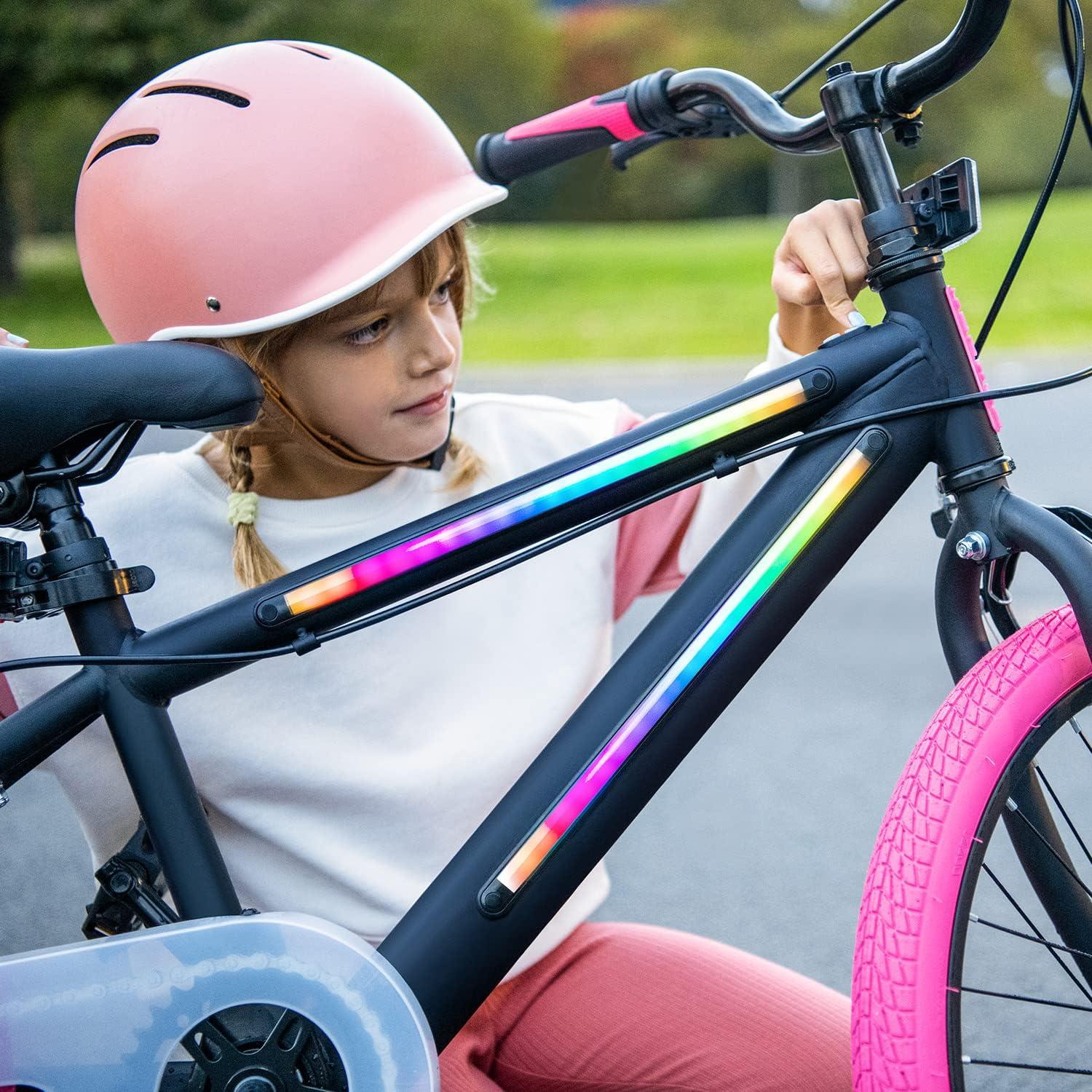 image:imageJetson Light Rider Kids Lightup Unisex Bike LED Lightup Frame 3 Different Light ModesPink 20 Inch Tire
