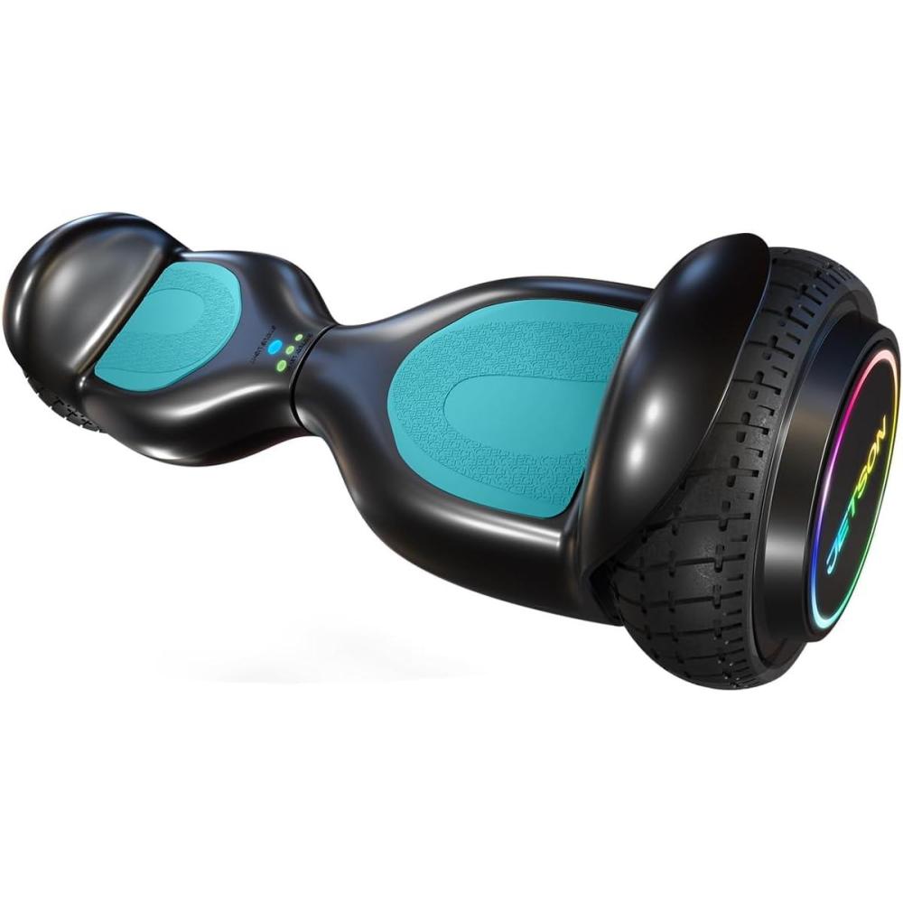 image:imageJetson All Terrain Hoverboard with LED Lights LED Lightup Wheels SelfBalancing Hoverboard with Active Balance Technology Ages 12Black