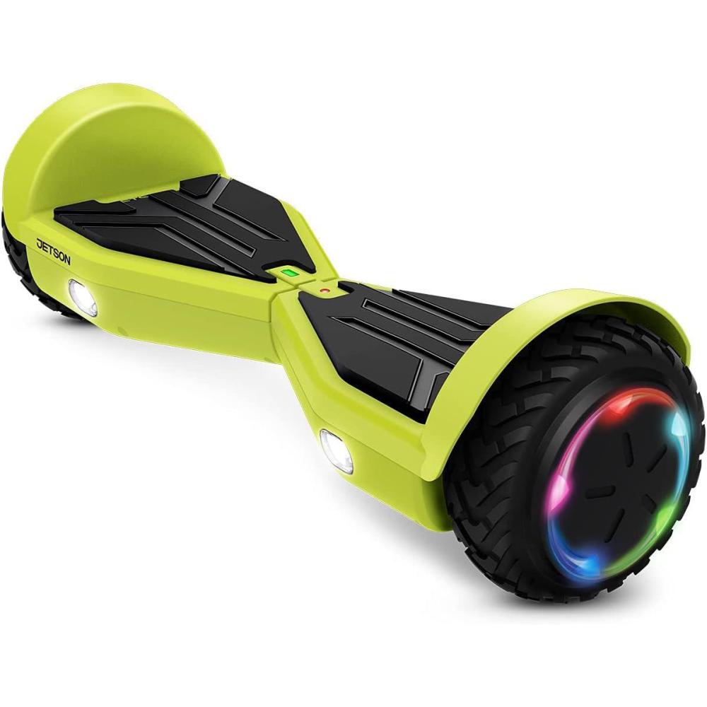 image:imageJetson All Terrain Hoverboard with LED Lights LED Lightup Wheels SelfBalancing Hoverboard with Active Balance Technology Ages 12Yellow