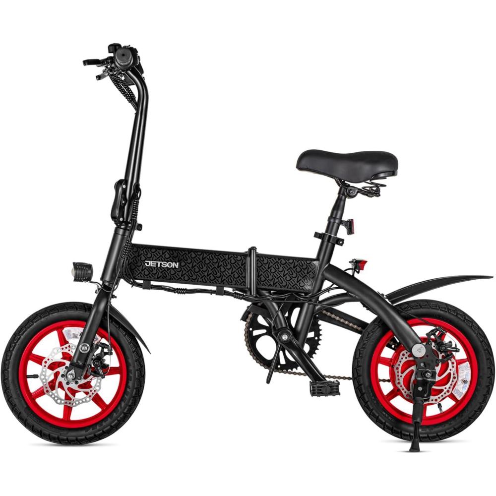 image:imageJetson Arro Electric Bike 350Watt Motor EasyFolding Mechanism Headlight Tailight Twist Throttle amp Pedal Assist Up to 155 MPH Ages 14 Black JJ7BLK