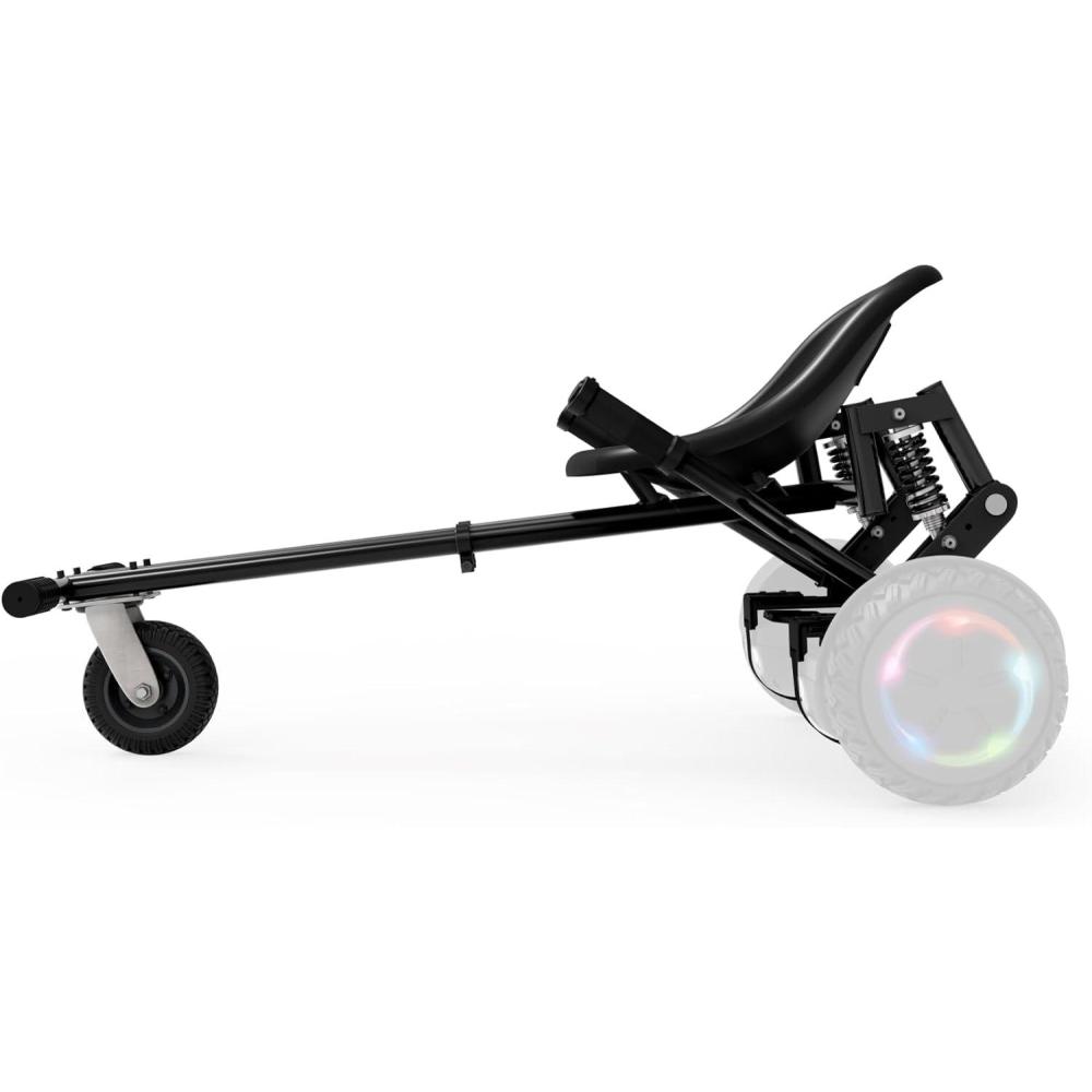 image:imageJetson JetKart 20 Universal Hoverboard Attachment 6 Tire Bucket Seat Adjustable Footrest Accommodates Most Heights Ages 12 Black JKAR20BK