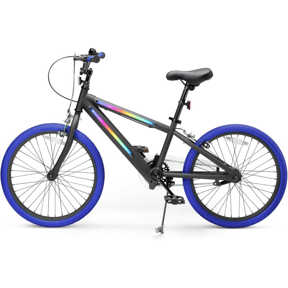 image:imageJetson Light Rider Kids Lightup Unisex Bike LED Lightup Frame 3 Different Light ModesBlue 20 Inch Tire