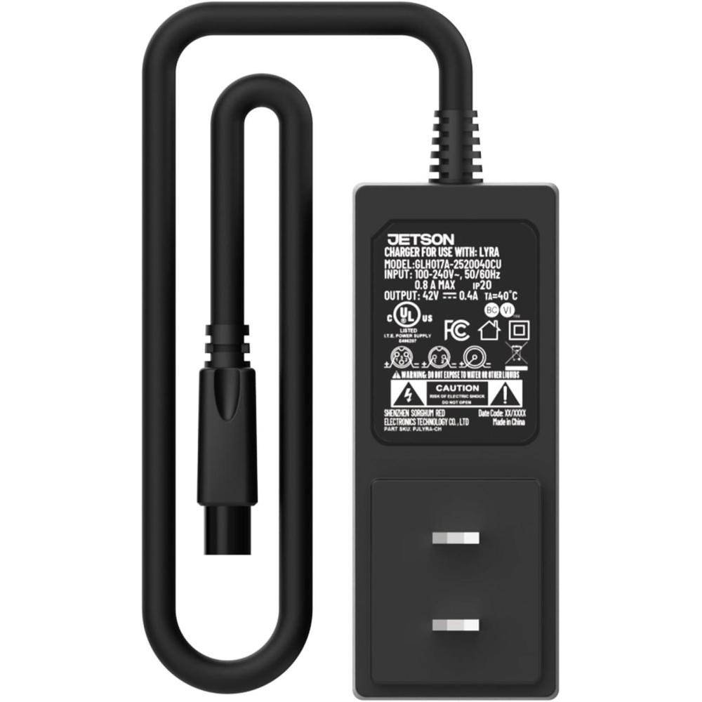 image:imageJetson Official Lyra Hoverboard 42V 04A Charger