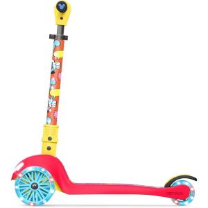 Jetson Character Kids Kick Scooter, LED Lights on Stem & Light-Up Wheels, Lightweight Frame, Height-Adjustable Handlebar, Lean-to-Steer System, Easy-Fold Mechanism(Mickey)
