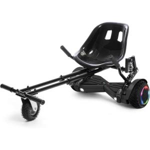 Jetson JetKart 2.0 Universal Hoverboard Attachment, 6″ Tire, Bucket Seat(With Spin Hoverboard  Black)