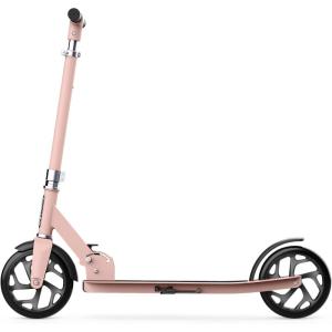 Jetson Jupiter Jumbo 2-Wheel Kick Scooter, Sturdy Wide Deck, Height Adjustable Handlebar, Rear Brake, Easy-Folding Mechanism, 8 inch wheels(Hex Pink)