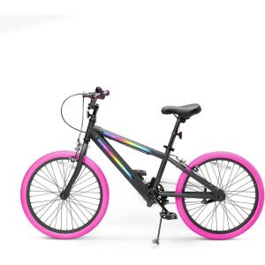 Jetson Light Rider Kids’ Light-up Unisex Bike, LED Light-up Frame, 3 Different Light Modes(Pink 20 Inch Tire)