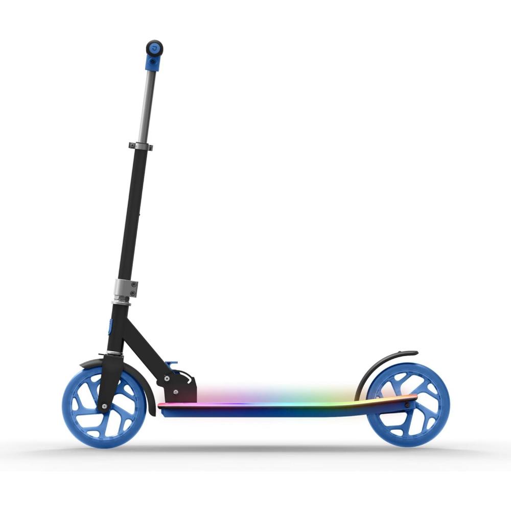 image:imageJetson Jupiter Kids 2Wheel LightUp Kick Scooter LED Lights on Handlebar Stem Wheels amp Deck Adjustable Handlebar Rear Brake EasyFolding Mechanism Ages 5JRay Blue