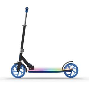 Jetson Jupiter Kids 2-Wheel Light-Up Kick Scooter, LED Lights on Handlebar, Stem, Wheels & Deck, Adjustable Handlebar, Rear Brake, Easy-Folding Mechanism, Ages 5+(J-Ray Blue)
