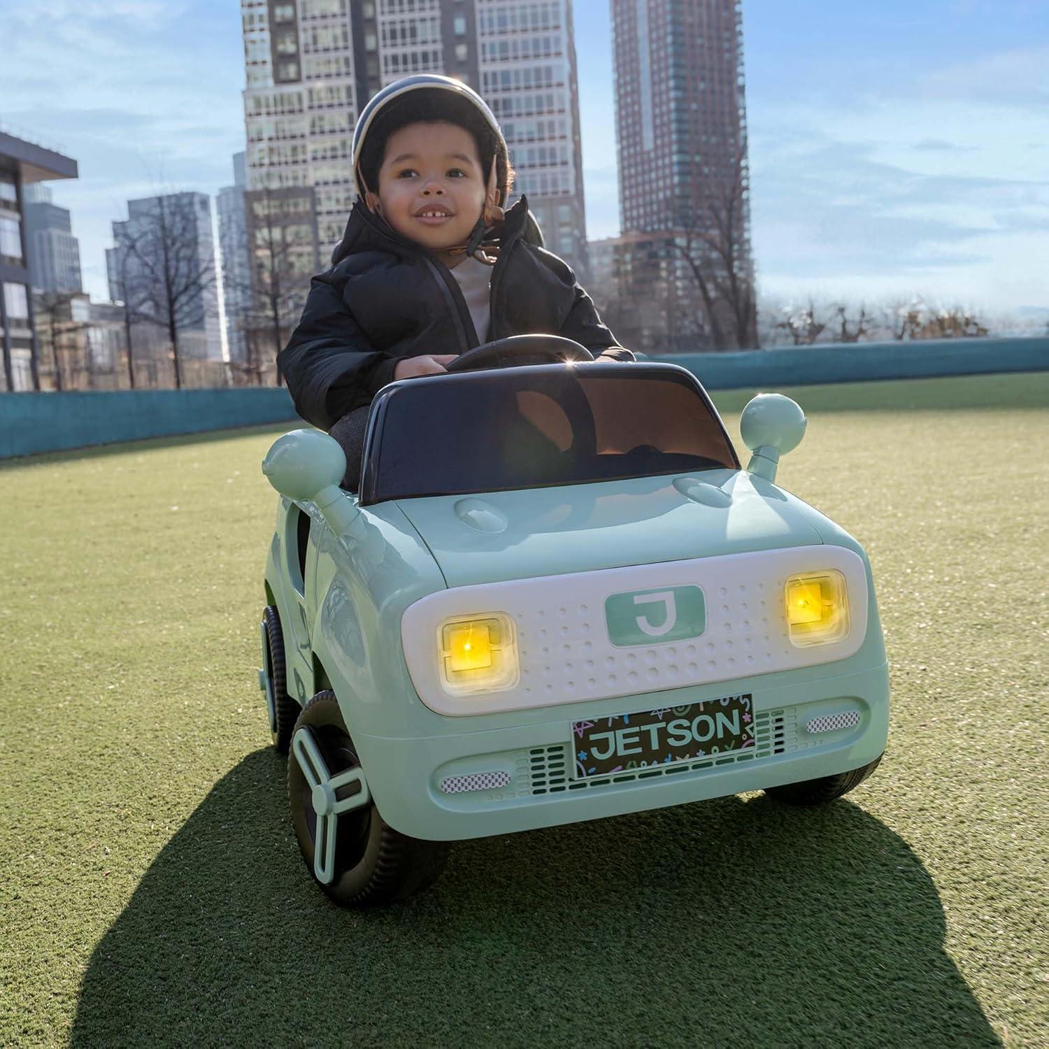 image:imageJetson Mako Kids Electric Motor Assist Push Car 3 Modes Push Drive or Remote Control Top Speed of 3 mph Seatbelt Headlights Recommended Ages 24 Years