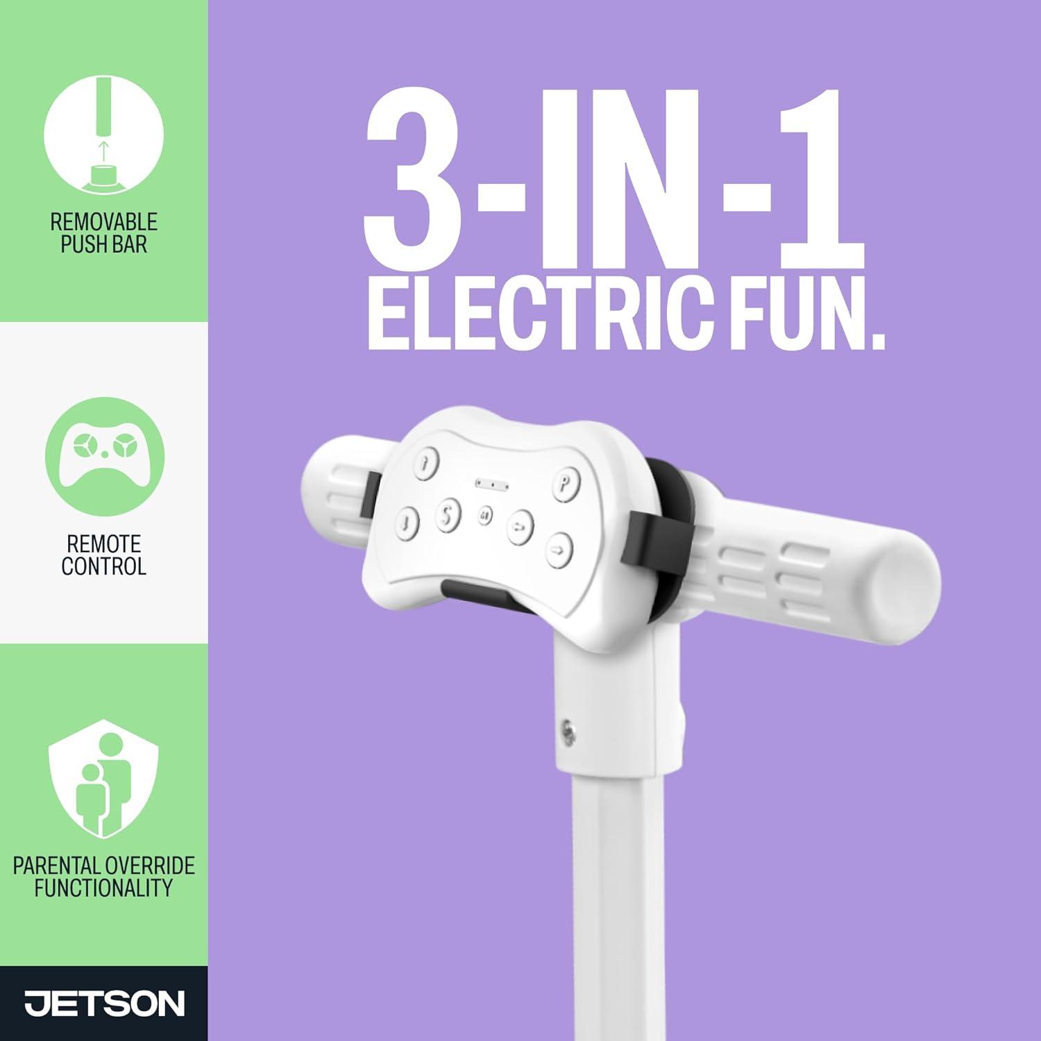 image:imageJetson Mako Kids Electric Motor Assist Push Car 3 Modes Push Drive or Remote Control Top Speed of 3 mph Seatbelt Headlights Recommended Ages 24 Years